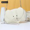 Bolso de Hombro para Mujer de Gran Capacidad Verano Versátil Bolso Cruzado para Mujer Bolso Creativo Lindo de Cadena de Elefante para Mujer Bolso de Cuero para Mujer