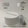 Base de Luz Nocturna 3D Crackle Colorida Adecuada para Fuente de Luz Ambiental de Mesita de Noche Fábrica Venta al por Mayor Regalos de Iluminación USB