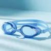 Gafas de Natación para Adultos Marco Grande HD Impermeables Antivaho Miopía Protección Ocular para Buceo Gafas de Natación Equipo Profesional Gorro de Natación Transfronterizo