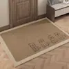 Tapete de entrada, tapete, tapete de hall de entrada, capacho resistente à sujeira, tapete de flanela para quarto de hóspedes, tapete de hall de entrada com desenho animado