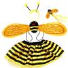 Dia das Crianças Amarelo Vermelho Performance Traje Palco Performance Bonito Abelha Asas Anjo Joaninha Conjunto de Quatro Peças