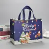 Bolsa de Natal Não Tecida Spot 2025 Personalizada Laminada Grande Sacola de Compras Sacola de Embalagem Sacola de Presente Atacado