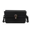 Bolso de Hombro Retro Simple y Moderno para Mujer, Nuevo Bolso Casual de Axila para Viajar, Bolso Cruzado Cuadrado Pequeño Estilo Francés con Hebilla de Candado para Viajar