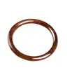 Pulseira de sândalo roxo e sândalo verde para mulheres, joia de madeira simples estilo antigo, artefato cultural Yiming Xianyuan, bracelete de madeira liso, presente