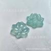 Pingente de óleo ciano Ruyi gradiente de gelo óleo verde meio paisagem ágata buda folhas masculinas fivela de paz pingente de jade