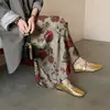 Zapatos Planos Tejidos de Cuero de Moda de Nicho de 4 cm Nuevos para Primavera y Otoño 2026 Zapatos de Abuela de Punta Redonda con Suela Plana y Correa Única para Mujer