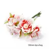 Flor Artificial Roja Grande Flor de Espuma Fruta de un Solo Lado Accesorios Hechos a Mano para Manualidades para Hacer Pasador Flor Envuelto Material para Joyería