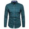 Amazon Aliexpress Nova Camisa Masculina Slim Floral de Manga Longa Moda Europeia e Americana Casual de Negócios Atacado