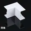 Canaleta de Alambre de Plástico PVC Decorativa de Montaje Superficial Autoadhesiva Canaleta para Gestión de Cables Cuadrada Blanca Invisible Montada en Pared