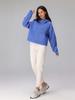 Sudadera Holgada de Otoño e Invierno de Manga Larga Scuba con Cierre Completo y Capucha Ropa de Yoga Ropa de Fitness Chaqueta de Terciopelo para Correr de Mujer