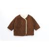 Roupas infantis da Coreia do Sul casaco infantil de outono e inverno de algodão e veludo cotelê para meninos e meninas bebê casaco acolchoado de algodão espesso de abotoamento duplo
