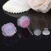 Pendientes de Resina de Rosa Frescos y Dulces con Flores Degradadas de Colores Claros, Pendientes de Plástico Amigables con los Oídos para Mujer