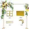 Set de Soporte de Arco Transfronterizo Grueso de Hierro Fiesta de Cumpleaños de Bebé Boda Decoración Exterior Soporte Fondo de Escenario