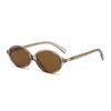 Óculos de Sol Jamie 9432 Estilo Zhang Yuanying Armação Pequena Oval Estilo Coreano Retrô Lentes Lisas Anti-Luz Azul Podem Ser Personalizados para Miopia