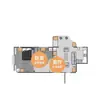 Prateleira de Armazenamento para Espaços Estreitos Cozinha de Chão Multicamadas Modelo Ultra-Estreito Armário Lateral para Casa Armário de Armazenamento Multifuncional