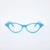Nuevas Gafas Planas Personalizadas Ojo de Gato Incrustadas con Diamantes, Modernos Armazones de Gafas para Mujer Incrustados con Diamantes Flor de Ciruelo, Gafas Decorativas Retro Ojo de Gato