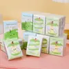 Pañuelos de Papel Impresos con Diseño de Gatito de Dibujos Animados, Paquete Pequeño Portátil de Pañuelos Faciales, Papel Higiénico, Servilletas Coloridas, Toallas de Mano