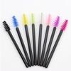 Paquete de 50 cepillos de nailon desechables para pestañas, mini peine corto para pestañas, cepillo para cejas, cepillo de maquillaje, varilla sólida para pestañas.