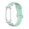 Compatible con marco de reloj de metal tipo armadura de aire Google Fitbit, correa de silicona con cierre de mariposa en forma de diamante para Fitbit Air