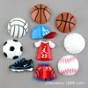Accesorios para el Cabello DIY Accesorios de Resina Pegamento de Crema Accesorios para Ropa de Baloncesto Funda para Teléfono Celular Tocado de Balón de Fútbol Material para Zapatos con Agujeros