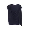 Top de Diseño Estilo Francés Wanwei para Mujer Primavera 2026 Nuevo Chal Desmontable Chaleco de Punto sin Mangas P5626