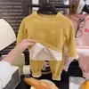 Conjunto Infantil Quente de Lã e Seda Antibacteriano 10A Outono Blusa e Calça Amigo da Pele Roupa de Casa Artefato de Calor