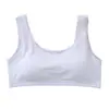 Ropa interior para adolescentes para estudiantes de secundaria y preparatoria durante su período de desarrollo, Chaleco deportivo de algodón puro, Delgado, 100% algodón, Copas antideslizantes