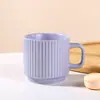 Taza de Cerámica con Macarrón de Recuerdo, Taza de Café para Pareja, Estilo Ins, Sencilla y Creativa, Oficina Hogar
