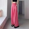 Pantalones Casuales de Verano Delgados Plisados, Pantalones Largos hasta el Suelo, Moda Trendy para Mujer, Pantalones de Pierna Ancha con Caída de Seda de Hielo Yamamoto, Mismo Estilo que los Influencers de Internet