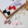 Lazo de cinta de satén de poliéster, tocado de lazo de doble capa hecho a mano, recuerdo de boda para dulces, decoración de pastel, lazo pequeño de color sólido