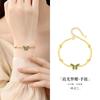 Pulseira Borboleta Gradiente Esmalte Frio Prata de Lei S925 para Mulheres Nova Chinoiserie Exquisite Nicho High-End Joia de Mão Atacado Presente