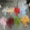 Arranjo floral artificial de plástico com 6 hastes, efeito nevoeiro, para casamento, corredor de corredor, capim-dos-pampas, salão de casamento, hotel, casa, decoração de interiores.