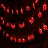 Lanterna Pequena de Ano Novo LED Borla Solar Lanterna Vermelha Cordão de Lanternas Nó Chinês Festival da Primavera Varanda Pátio Luz Piscante Festiva