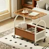 Nuevo Modelo 2026: Mesa de Té Móvil Lujosa y Elegante, Diseño Moderno de Mediados de Siglo, Adecuada para Sala de Estar, Uso Doméstico, Mesa de Té Redonda para Balcón