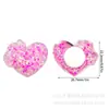 Suministrado directamente por el fabricante, los dijes para zuecos con forma de corazón de arena movediza más vendidos, hebillas creativas para zapatos DIY, accesorios para zuecos