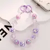 Nova Corrente de Celular Cubo de Açúcar Estilo Igual Transmissão ao Vivo Chaveiro Artesanal com Contas Acessórios para Bolsa Feminina Pingente para Copo de Água Atacado