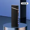 Isqueiro Eletrônico com Logo a Laser, Carregamento por Pulso de Arco, à Prova de Vento, Arco Duplo, Tipo-C
