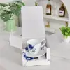 Conjunto de Xícara e Pires de Café de Porcelana Azul e Branca Vintage, Xícara de Cerâmica para Chá da Tarde, Venda Direta da Fábrica de Origem