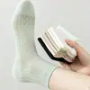 Calcetines de verano de malla ligera Zhuji para mujer, transpirables, calados, blancos, de color liso, varios colores disponibles, venta al por mayor desde el fabricante
