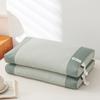 Almohada de cáscara de trigo sarraceno puro. El núcleo de la almohada ayuda a proteger la columna cervical durante el sueño. Cáscara de trigo sarraceno puro simple. Especial para dormir. Adultos. Dura. Cabeza entera.