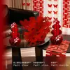 Decoración de Personaje Feliz 3D Set de Panal para Compromiso y Boda, Regalo de Mesa para Sala de Estar para Recién Casados, Set de Decoración para Habitación de Boda