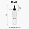 Garrafas Transparentes com Bico Fino em Estoque, Garrafas Plásticas PET, Garrafas para Dosagem de Tinta, Garrafas Vazias para Dosagem de Líquidos e Pós