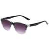 Nuevas gafas de sol de moda transfronterizas europeas y americanas para hombres y mujeres con gafas de sol cuadradas, gafas clásicas con forma de uña de arroz Y7009