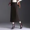 Nueva Moda Falda Midi Recta Cálida Versátil para Mujer 2026 Invierno Estilo Coreano Cintura Alta Adelgazante Ceñida a la Cadera Longitud Media Falda de Moda