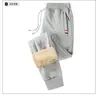 Calças grossas forradas de lã masculinas, calças esportivas largas e casuais plus size, calças de moletom da moda para atividades ao ar livre, calças retas