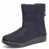 Zapatos de Algodón 2025 Invierno Transfronterizos Botas Largas para Mujer Venta al por Mayor Forrados de Felpa Engrosados Cálidos Botas de Nieve Poliuretano Ligeras Botas de Algodón