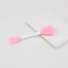Brocha de Silicona para Mascarilla, Brocha Suave para Mascarilla, Brocha en Forma de Abanico para Ácido Frutal, Brocha de Maquillaje, Brocha de Belleza, Aplicador de Mascarilla de Barro, Herramienta de Belleza