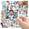 50 Peças de Adesivos Criativos da Estrela do Futebol Messi para Diários, Papelaria, Malas, Cadernos, Adesivos de Decoração DIY Atacado