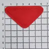 Novo Couro PU Retangular Triângulo Costura Combinando Combinação Etiqueta de Couro Redondo Semicircular Jaqueta Marca Registrada Acessórios