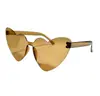 (Especial) Fábrica de Gafas con Forma de Corazón Color Caramelo Gelatina Gafas de Corazón Gafas de Sol Personalizadas Europeas y Americanas para Hombres y Mujeres Corazón de Durazno